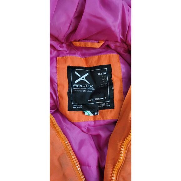 Arctix Kids Frost Insulated Jacket Sz XL in Clementine *please read - Picture 9 of 9